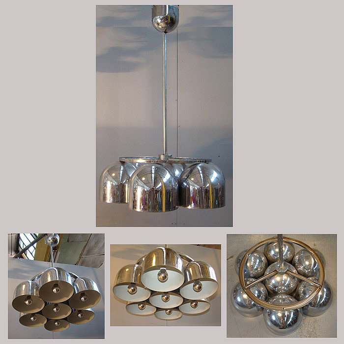 LUMINAIRE METAL CHROME