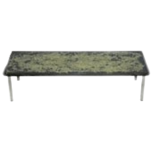 MOD 1135 Dans le style de Giraudon Pierre, table basse en résine et métal