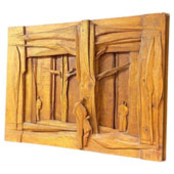 MOD 1693 Roger Desserprit sculpture en bois