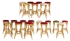 MOD 2111 Série de 20 hauts tabourets en bambou