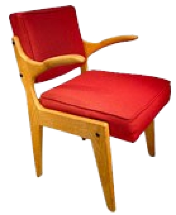 MOD 1791 Guillerme &amp; Chambron, paire de fauteuils en chêne.