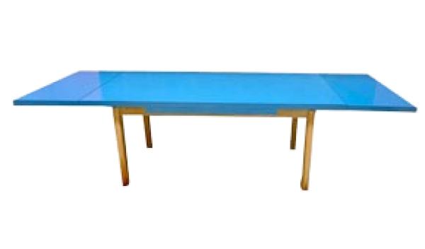 MOD 16016 Intéressante Table Reconstruction En Orme Et Stratifié Circa 1950