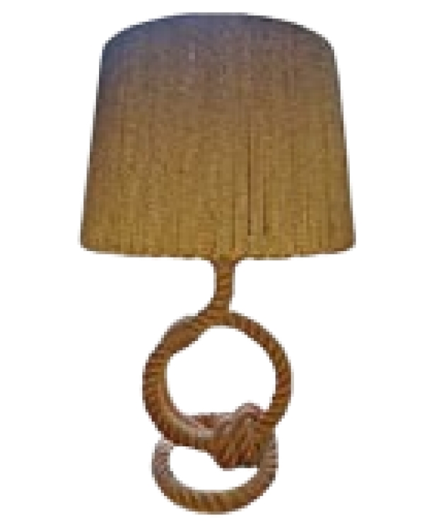 MOD 1842 Adrien Audoux et Frida Minet, lampe de table en corde