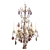 INS 15510 Maison Bagues, Grand Lustre En Bronze Et Cristal