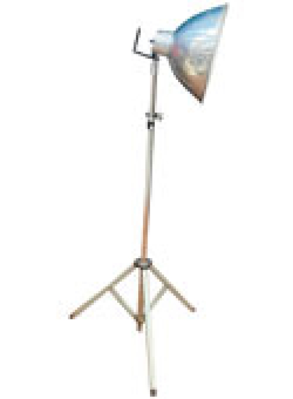 MOD 18011 Ancien projecteur photo en métal chromé