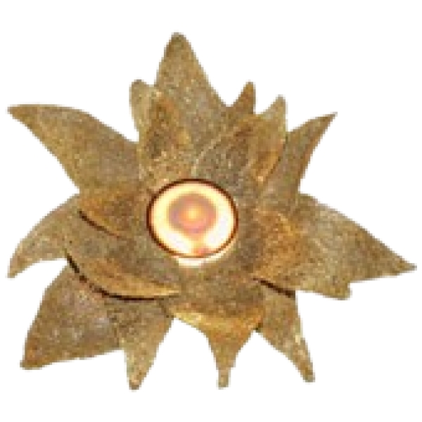 MOD 11310 Applique en métal doré et agate