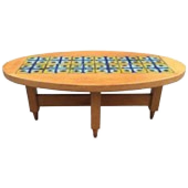 MOD 1453 GUILLERME ET CHAMBRON, TABLE DE SALON MODELE CARNAVALET