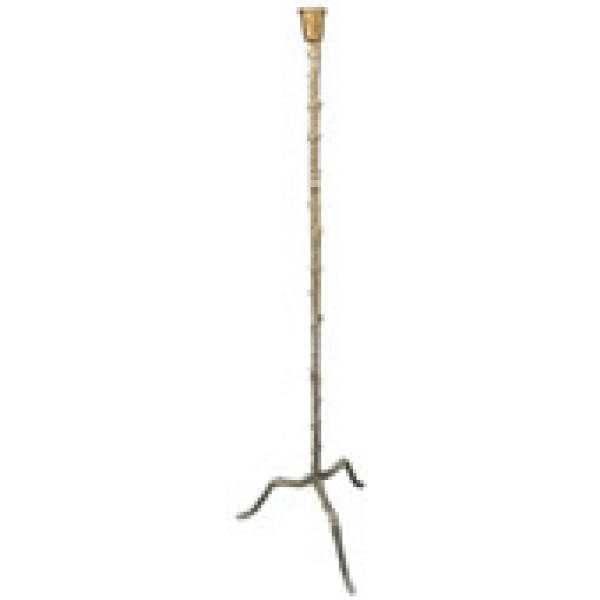 MOD 1115 Lampadaire brutaliste en laiton émaillé circa 1950.