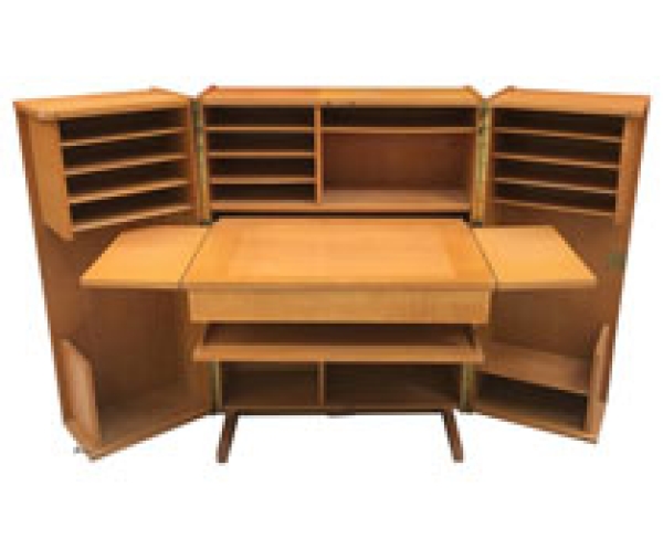 MOD 1964 Compact Home Office Desk Interireur Sycomore Circa 1950/1960