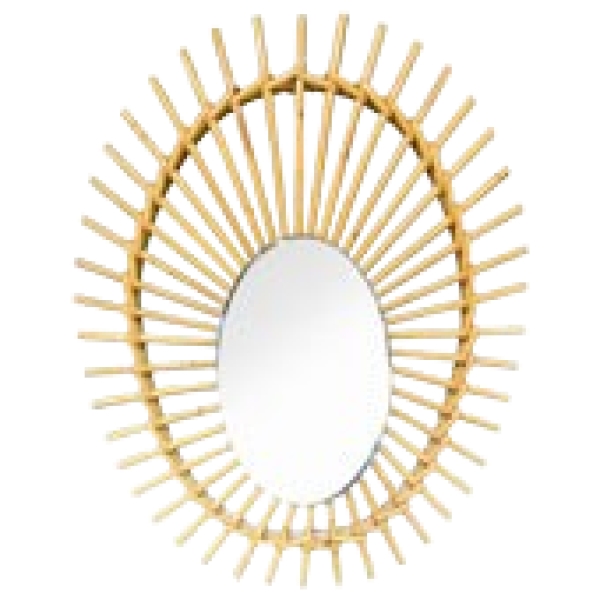 MOD 1711 Miroir en rotin