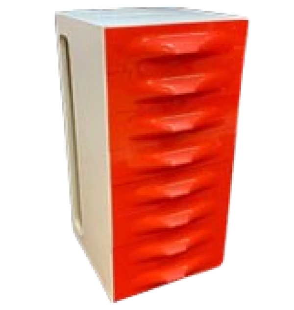 MOD 1665 Raymond Loewy, dressing en plastique et stratifié