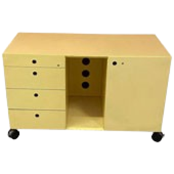 MOD 1449 Trois meubles de bureau en métal laqué