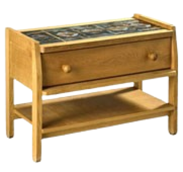 MOD 1877 Guillerme Et Chambron table De Salon Chêne Et Ceramique