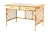 MOD 2117 Bureau en rotin quadrillé, bambou et plateau en formica