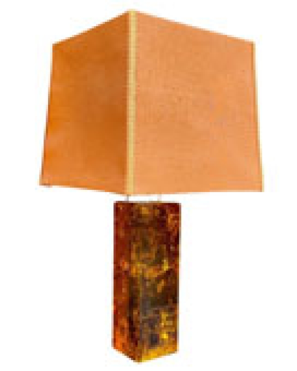 MOD 1954 Marie-Claude de Fouquières lampe en résine fractale.