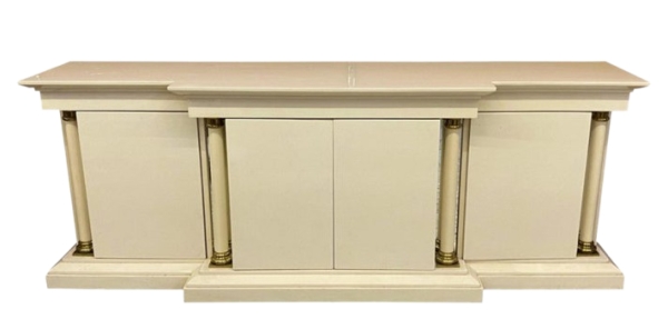 MOD 1434 Maison Jean Charles, Neoclassic Buffet en bois laqué