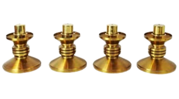 MOD 1721 4 chandeliers modernistes en laiton