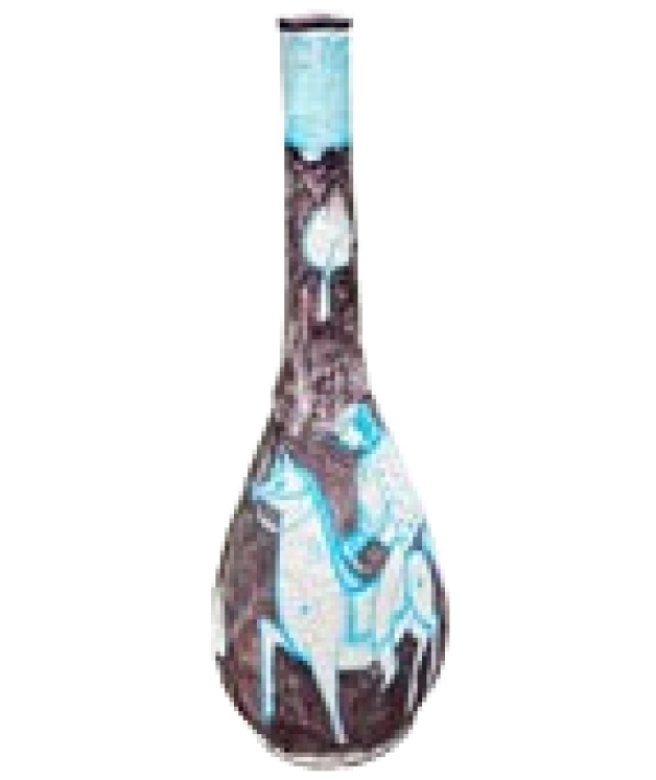 MOD 18517 Grande céramique de C.a.S. Vietri à décor de cavalier, Italie