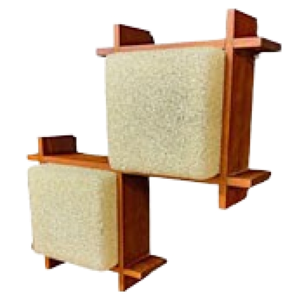 MOD 1833 Applique En Teck Et Perpex, Travail Français Circa 1950