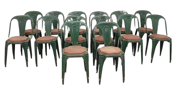 MOD 1480 14 Chaises Industrielles De Marque Fibrocit