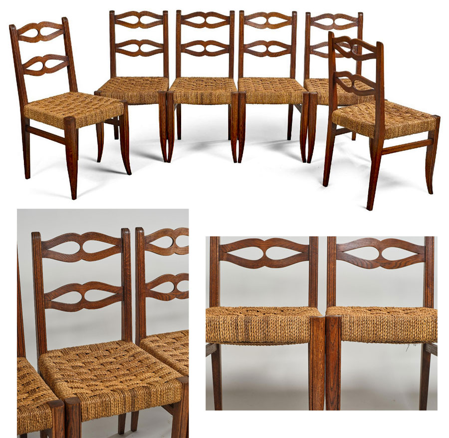 6CHAISES PAILLE