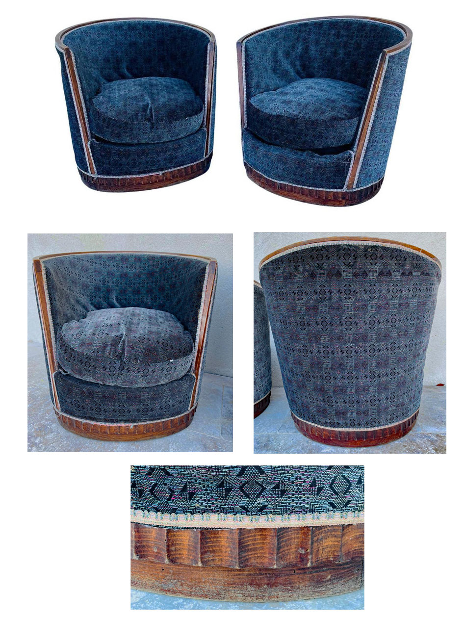 FAUTEUILS ART DECO