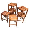MOD 1141 Pierre Gautier-Delaye, Six Tabourets En Pin, Circa 1956