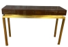 MOD 1854 Guy LEFEVRE, console en laiton et bois laqué circa 1970