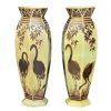 AD 1888 Orchies  Paire de vases en céramique circa 1900
