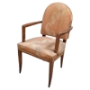 AD 1444 Elegant fauteuil Art Deco en chêne