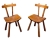 MOD 1661 Paire de chaises en bois multiplis circa 1950.