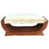 AD 1191 Banquette Art Deco En Palissandre, Attribuée à D.i.m