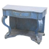INS 1487 Console d'Epoque Empire A Patine Bleue