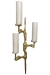 MOD 1392 Arlus, Grande Applique En Bronze Et Verre Opalin