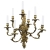 INS 1761 Grande applique en bronze style louis XV à 7 lumieres