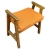 MOD 1912 Guillerme et Chambron, tabouret en chêne, Edition Votre Maison circa 1970