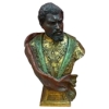 AD 1294 Goldscheider, Othello, buste en terre cuite, signé circa 1900