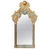 INS 1401 Original Grand Miroir Baroque En Bois Laqué Et Doré Début XXeme