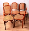 AD 1792 Suite de 5 chaises style Thonet en bois courbé circa 1900