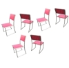 MOD 1091 Guy Lefevre pour Maison Jansen, série de 6 chaises