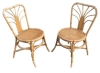 MOD 1454 Paire De Chaises En Bambou Circa 1970