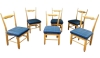 MOD 1712 Guillerme et Chambron, 6 Chaises Modèle Charles