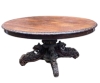 INS 1877 Grand Guéridon Ou Table En Chêne Massif De Style Louis XIII.