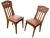 AD 1732 Léon Jallot, 6 chaises en chêne vers 1910.