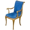 INS 917 Fauteuil Néoclassique en bois doré et velours.